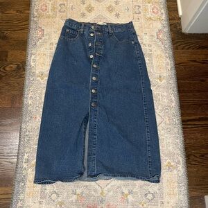 Universal Thread Blue Denim Skirt